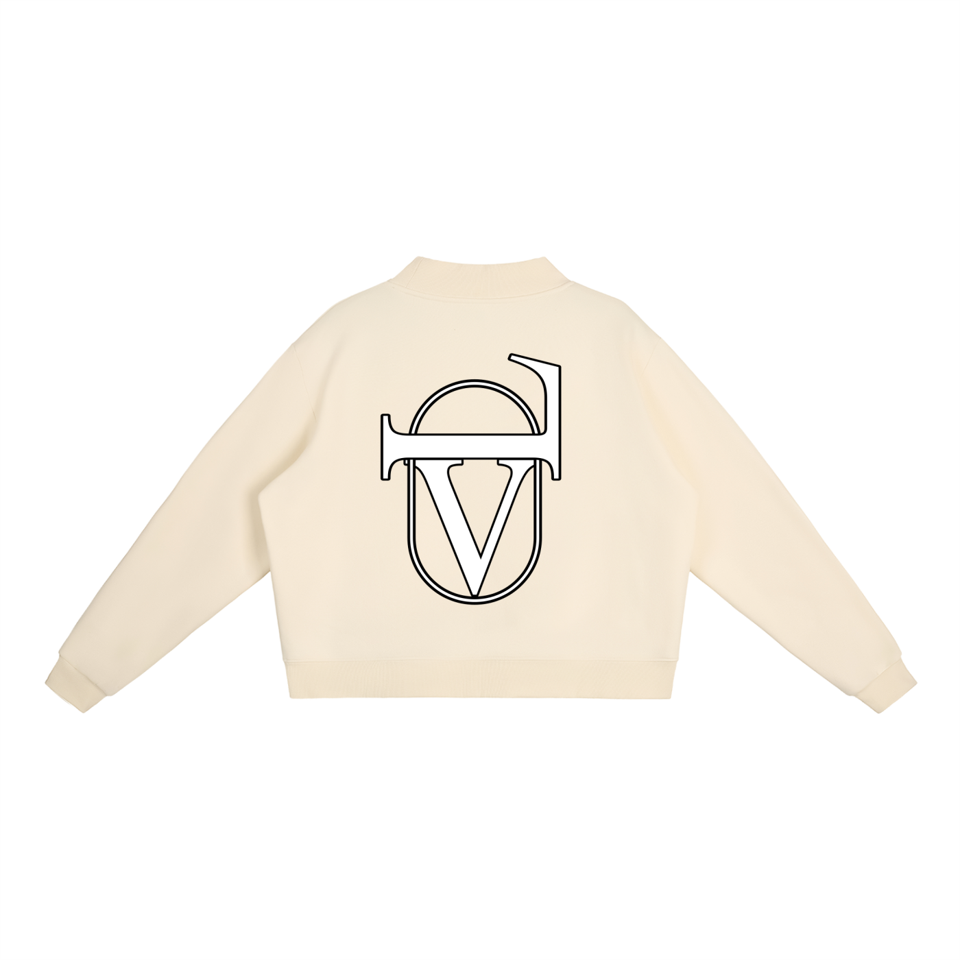 Essential Fleece Mock-Neck Crew Sweatshirt