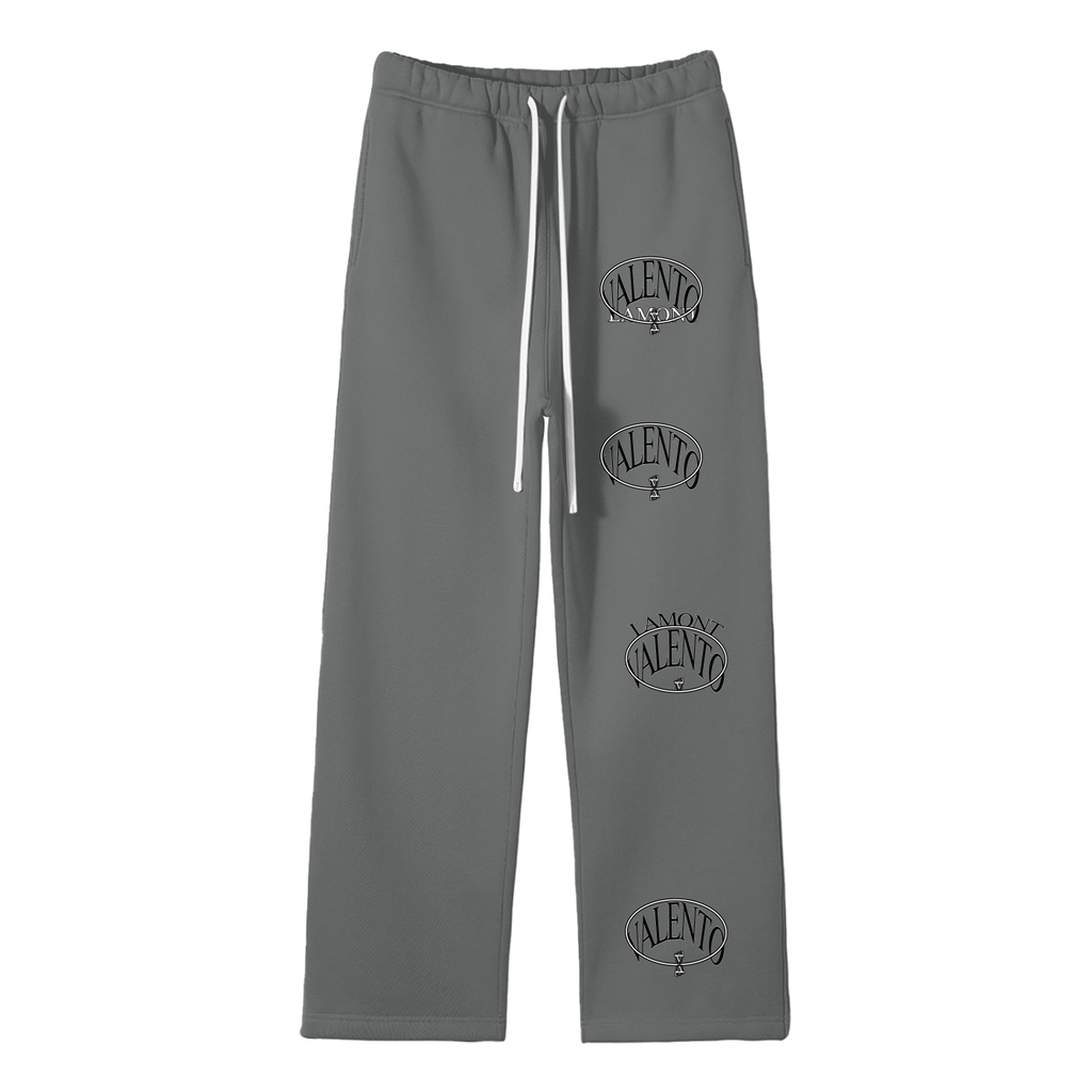 Unisex Solid Color Fleece Straight Leg Pants