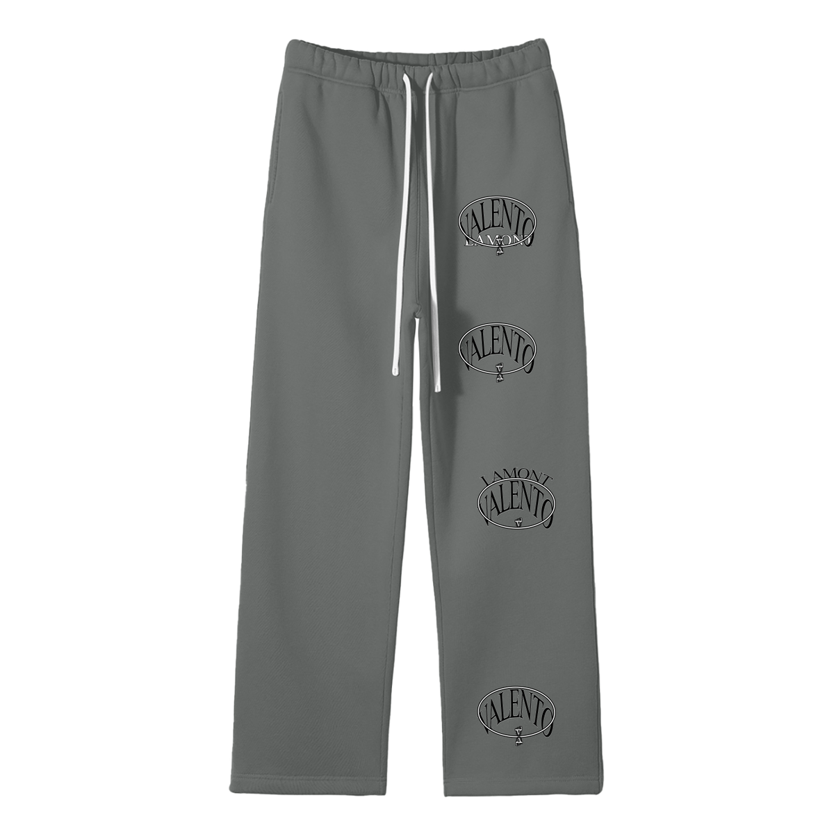 Unisex Solid Color Fleece Straight Leg Pants