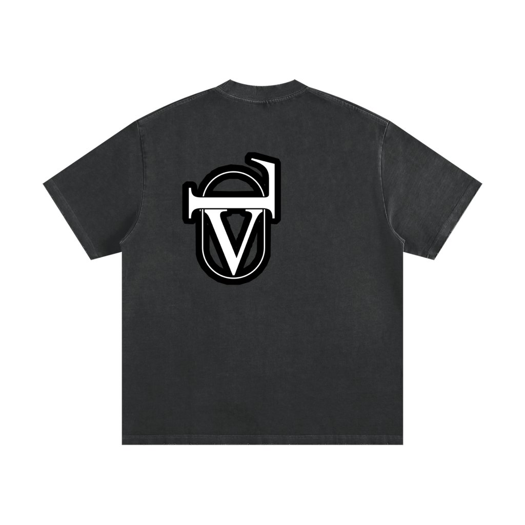 Heavyweight Vintage Washed Frayed T-Shirt