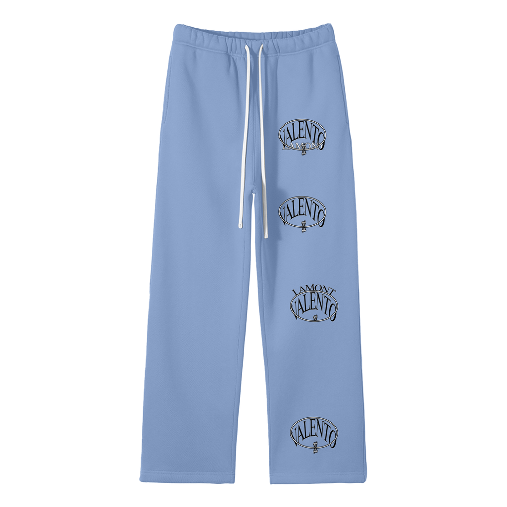 Unisex Solid Color Fleece Straight Leg Pants