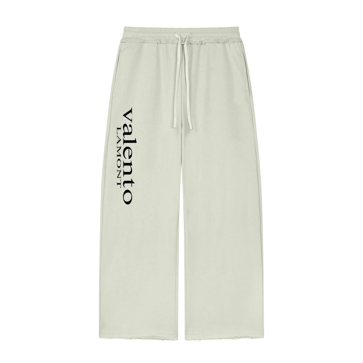 Women’s Wide Leg Raw Edge Sweatpants