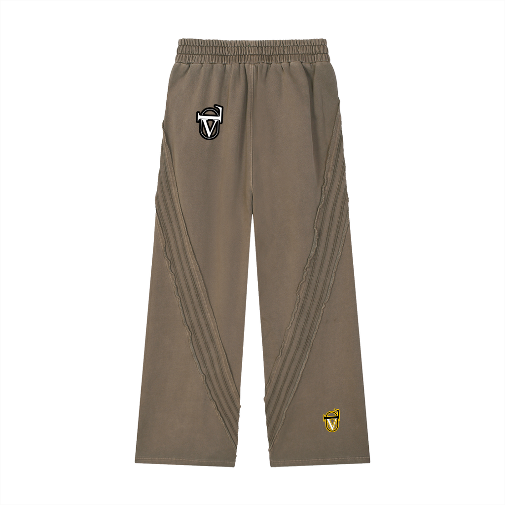 Snow Washed Tape Raw Edge Sweatpants