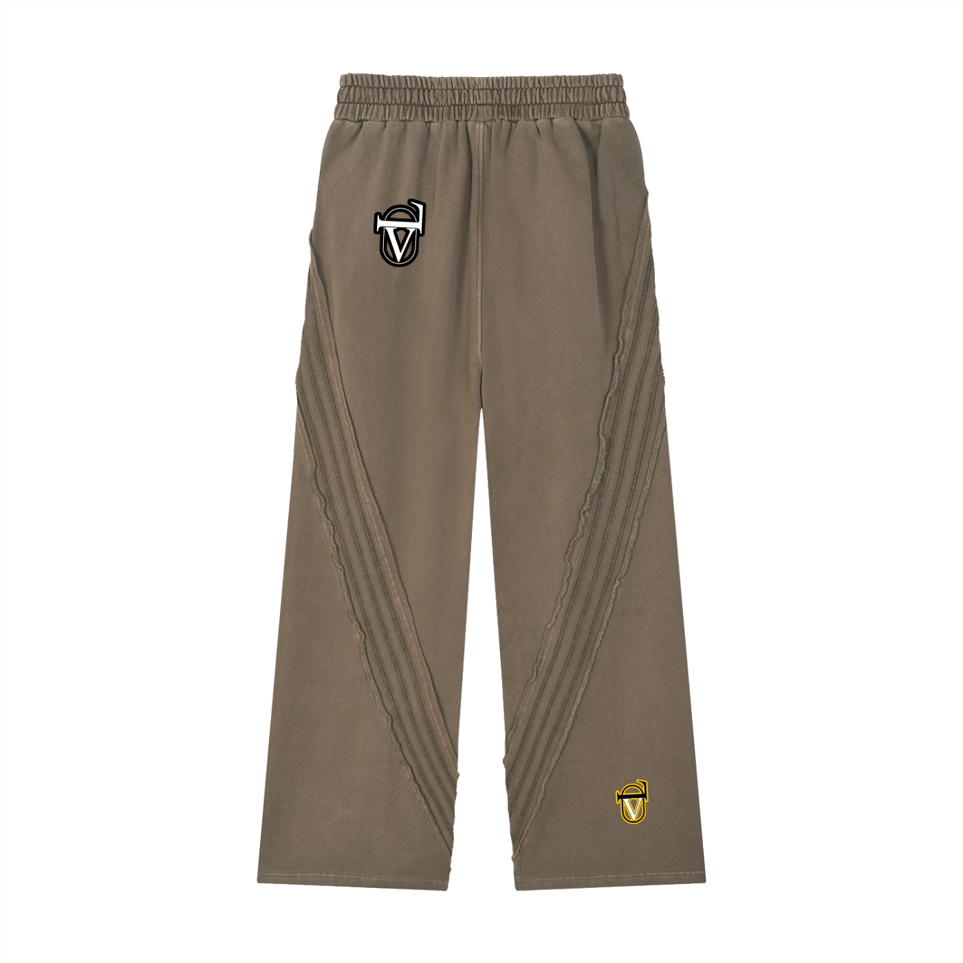 Snow Washed Tape Raw Edge Sweatpants