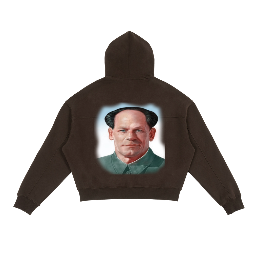 Fleece Zip-Up Boxy Hoodie