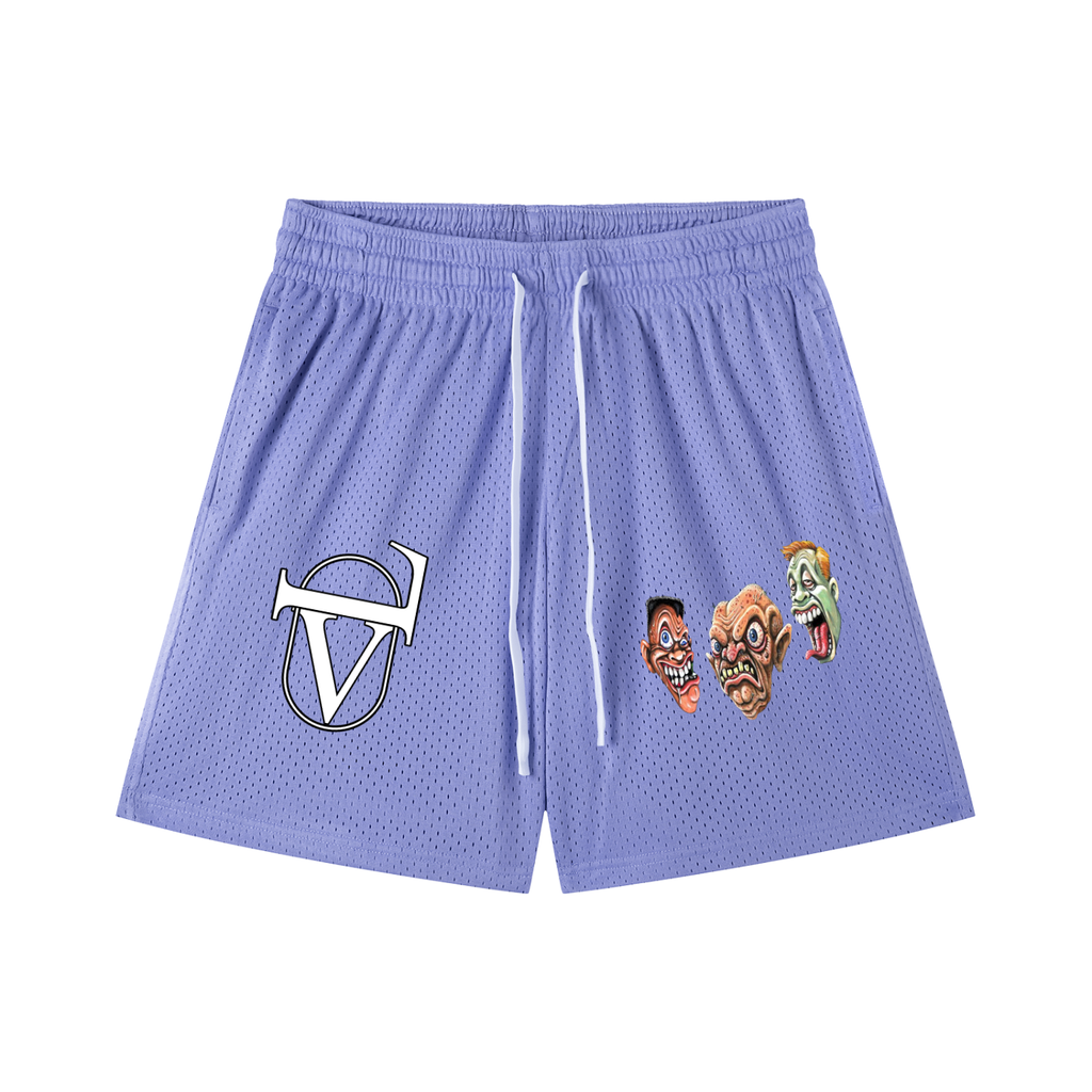 Mesh Drawstring Shorts