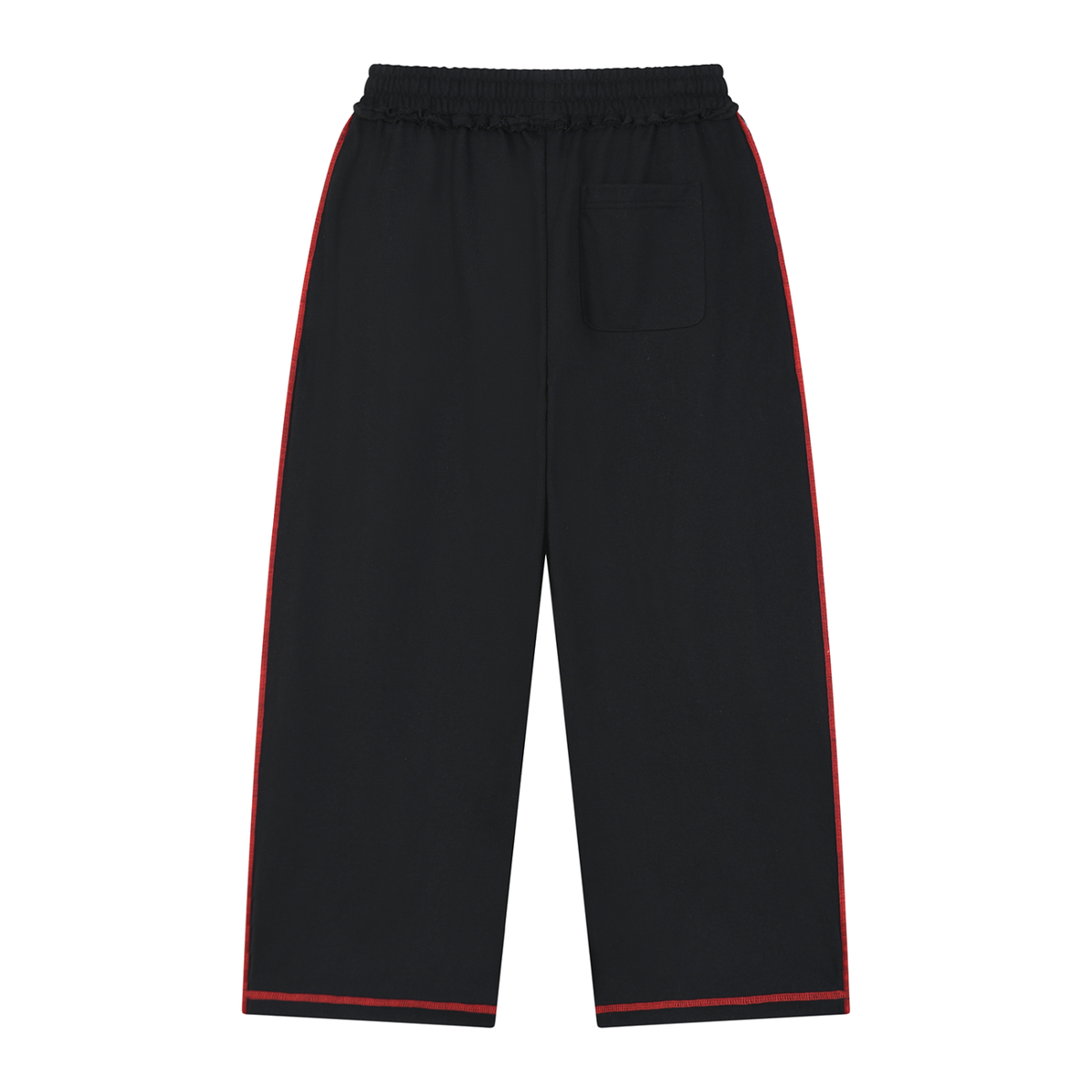 V Raw Edge Topstitch Sweatpants