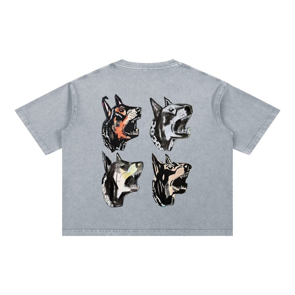 Mineral Wash Boxy Cotton T-Shirt