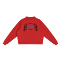 Essential Fleece Mock-Neck Crew Sweatshirt
