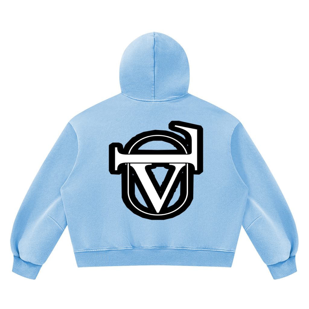 V Wash Boxy Fleece Hoodie