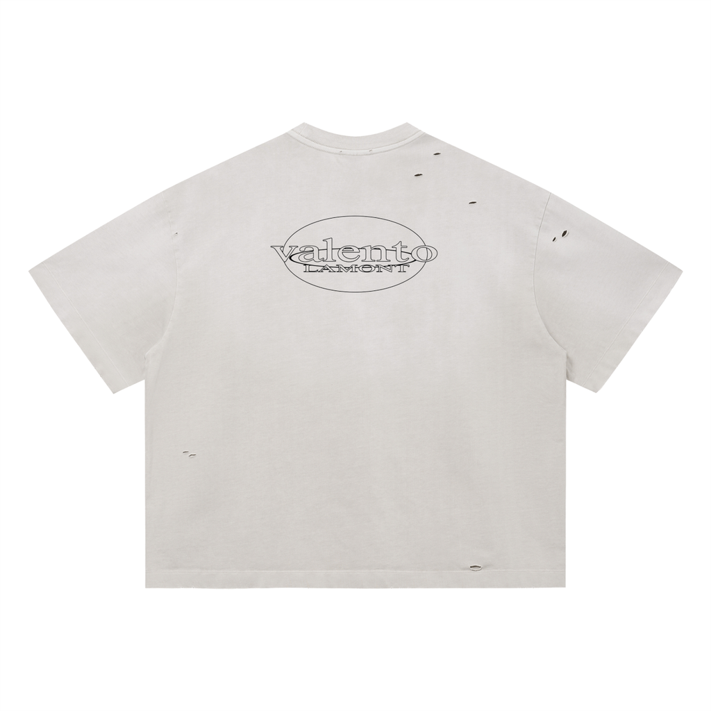 Vintage Washed Distressed Boxy Oversized T-Shirt