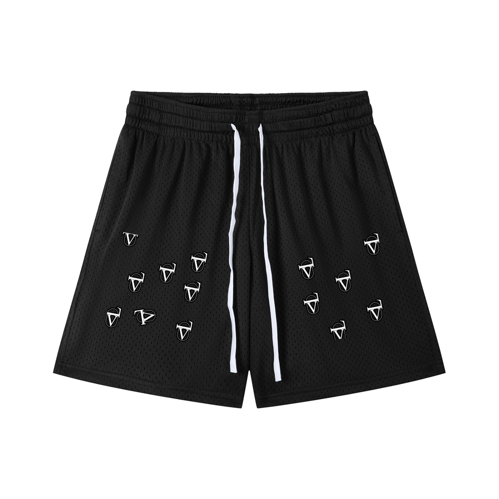 Mesh Drawstring Shorts