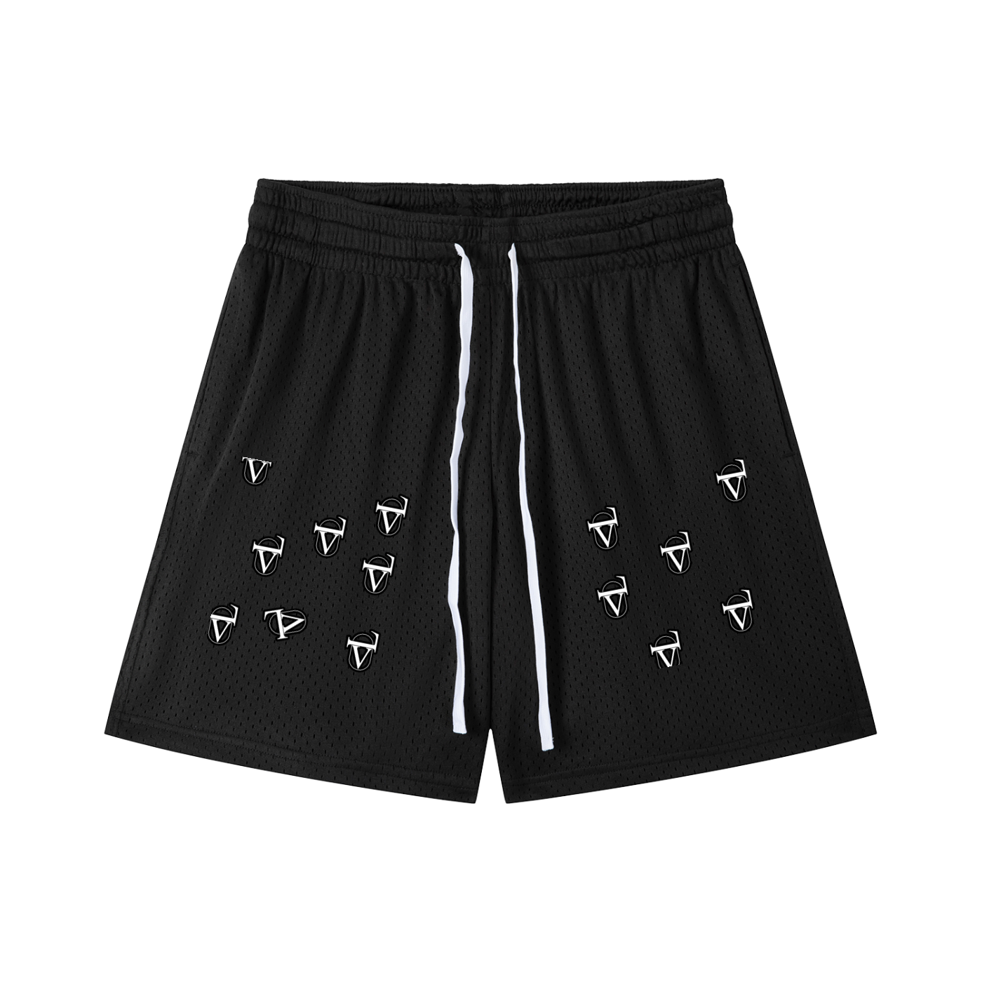 Mesh Drawstring Shorts