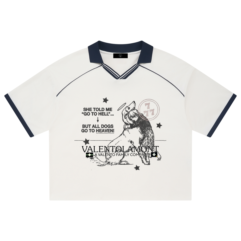 Unisex Collared Piping Boxy Soccer Jersey