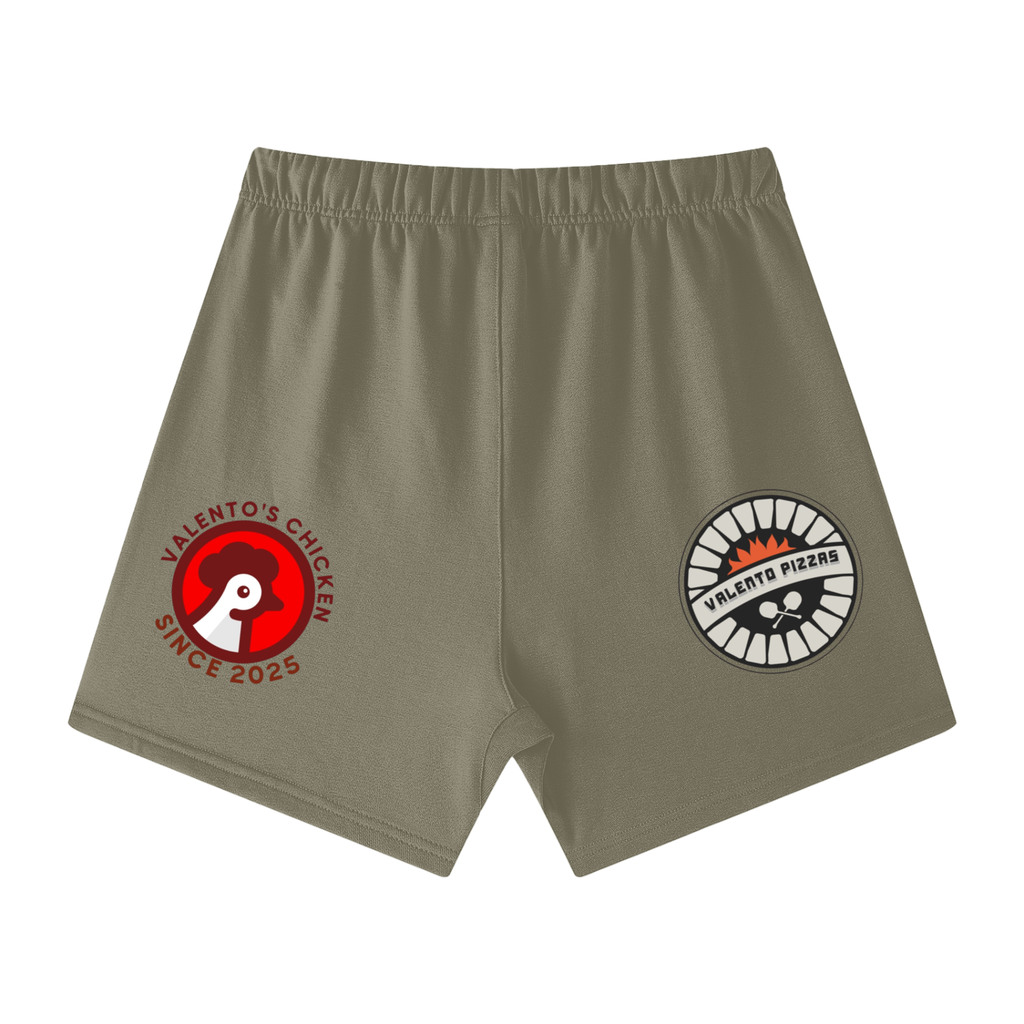 Unisex Earth Tone Loose Fit Cotton Shorts