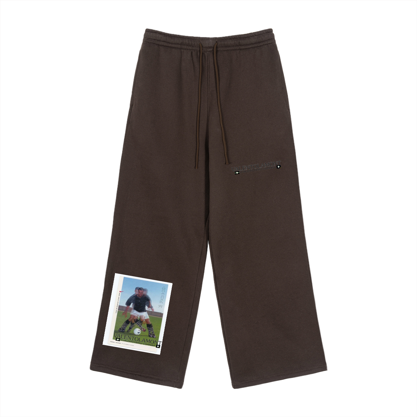 Fleece Drawstring Straight-Leg Sweatpants
