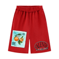 Unisex Raw Edge Fleece Shorts