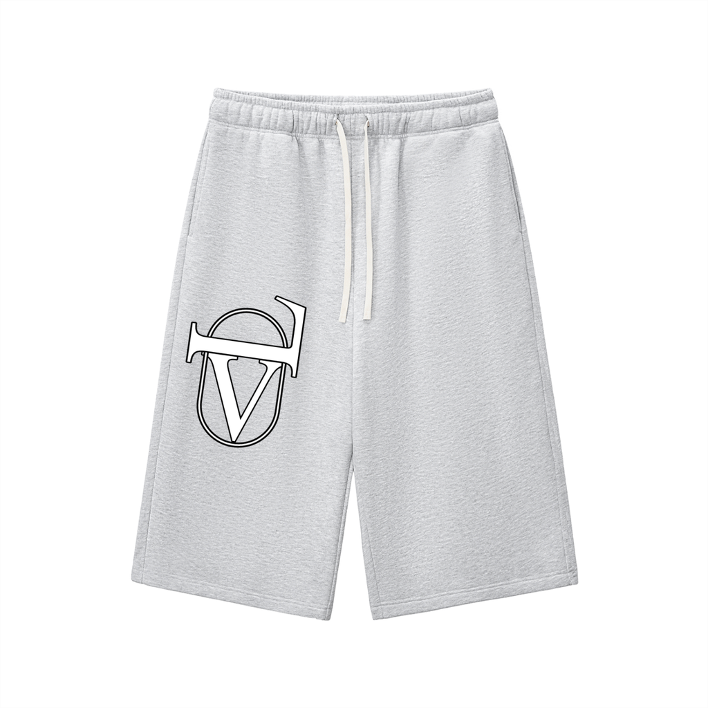Relaxed Drawstring 3/4 Sweatpants