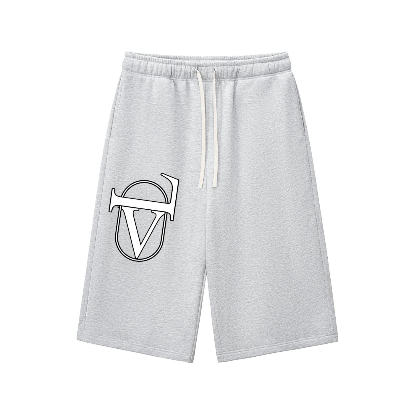 Relaxed Drawstring 3/4 Sweatpants