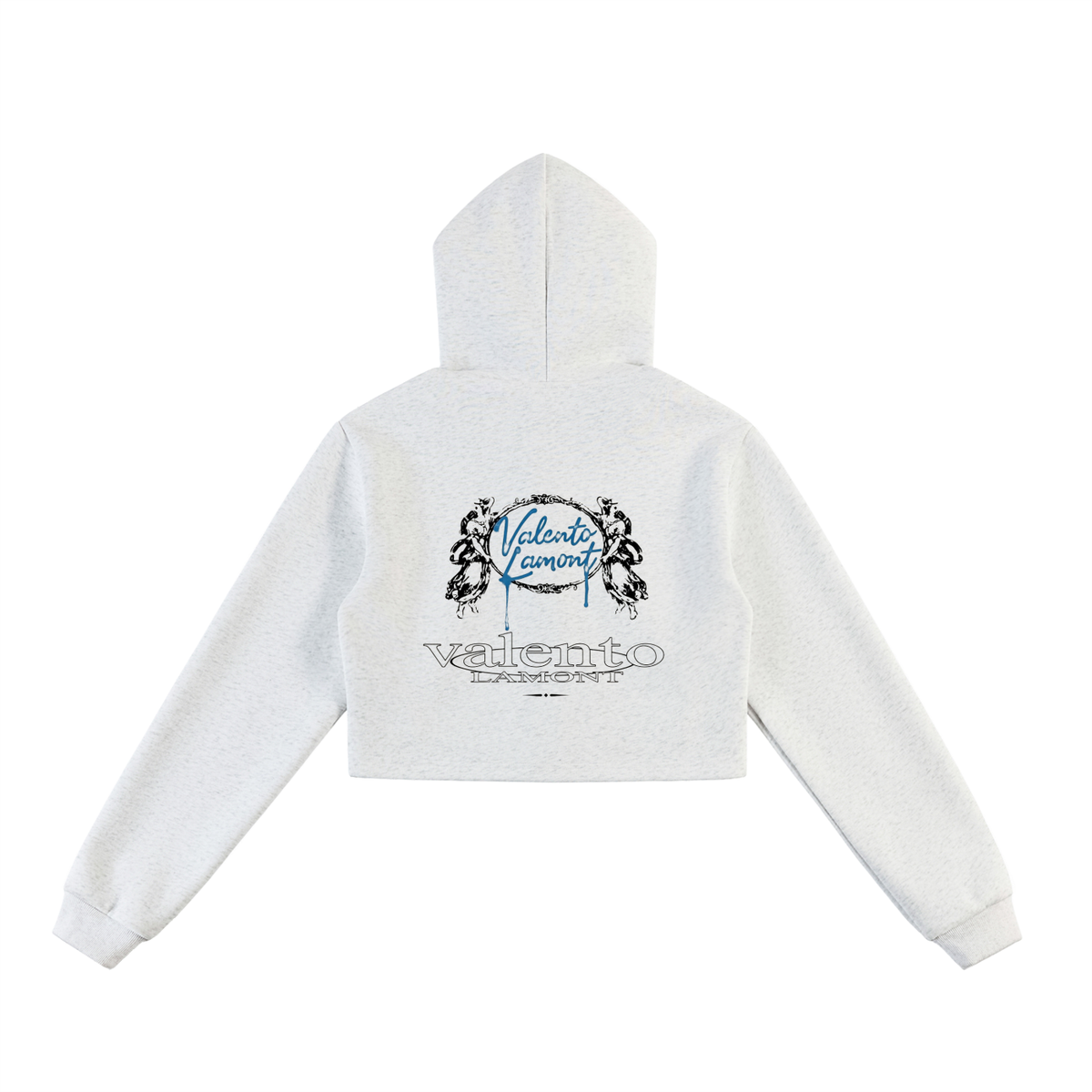 Essential Cropped Zip-Up Hoodie