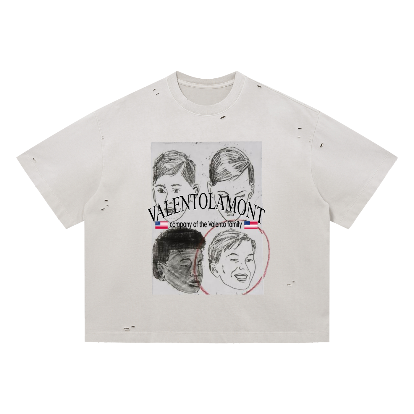 Vintage Washed Distressed Boxy Oversized T-Shirt