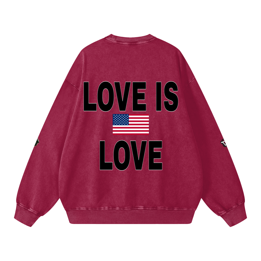 Snow Washed Oversized Sweatshirt