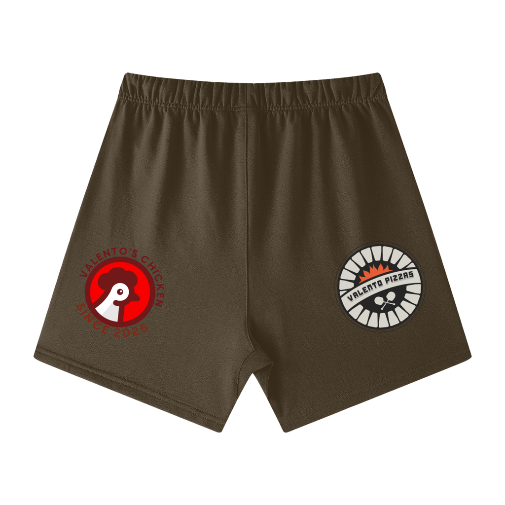 Unisex Earth Tone Loose Fit Cotton Shorts