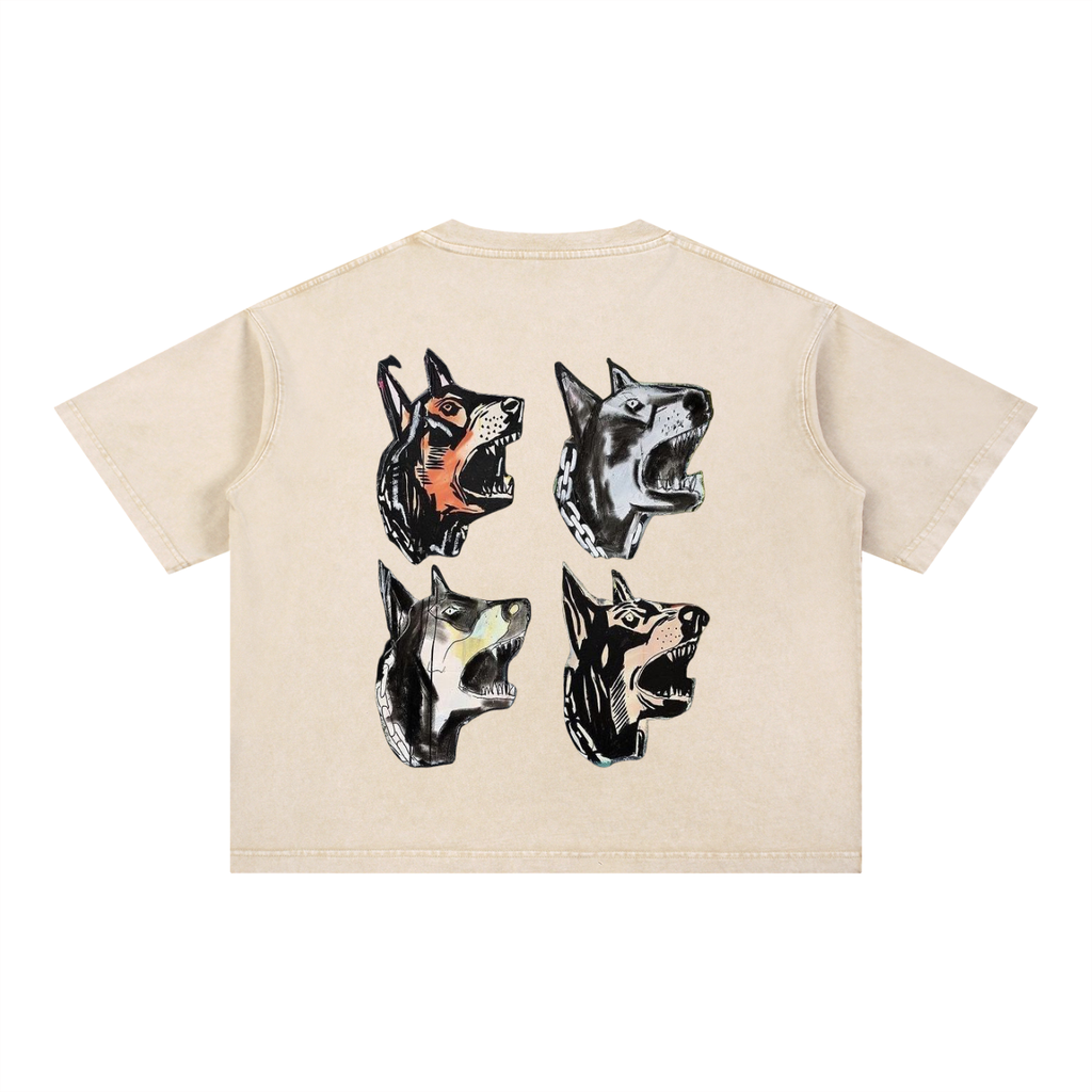 Mineral Wash Boxy Cotton T-Shirt