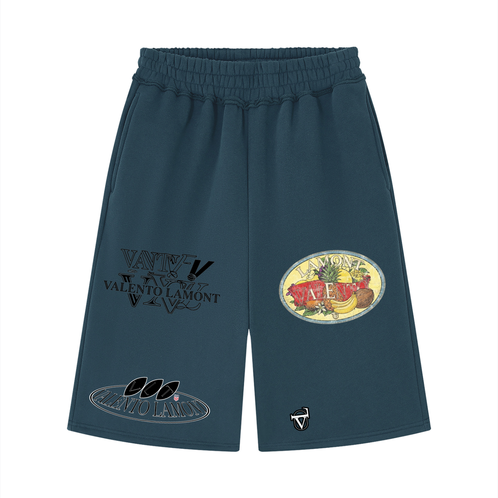 V  Raw Edge Fleece Shorts