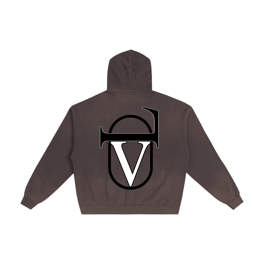 Hand-Frayed Sunfade Zip Hoodie