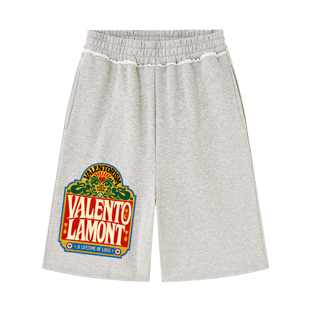 Unisex Raw Edge Fleece Shorts