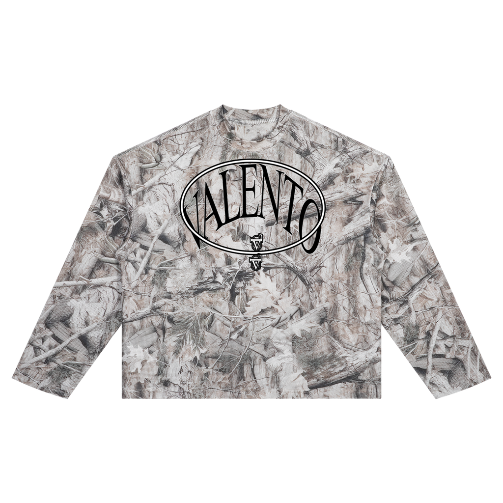 V  Tree Camo Waffle T-Shirt