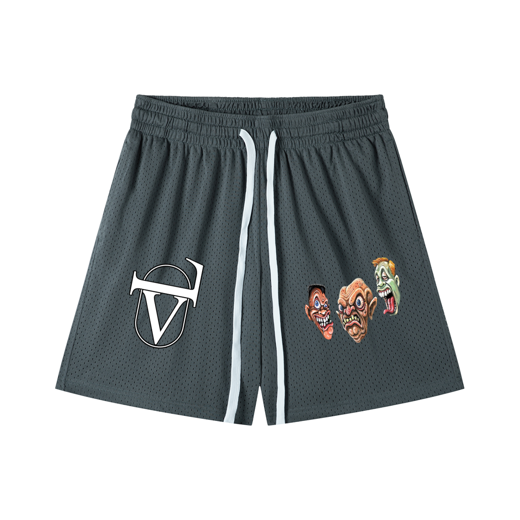 Mesh Drawstring Shorts