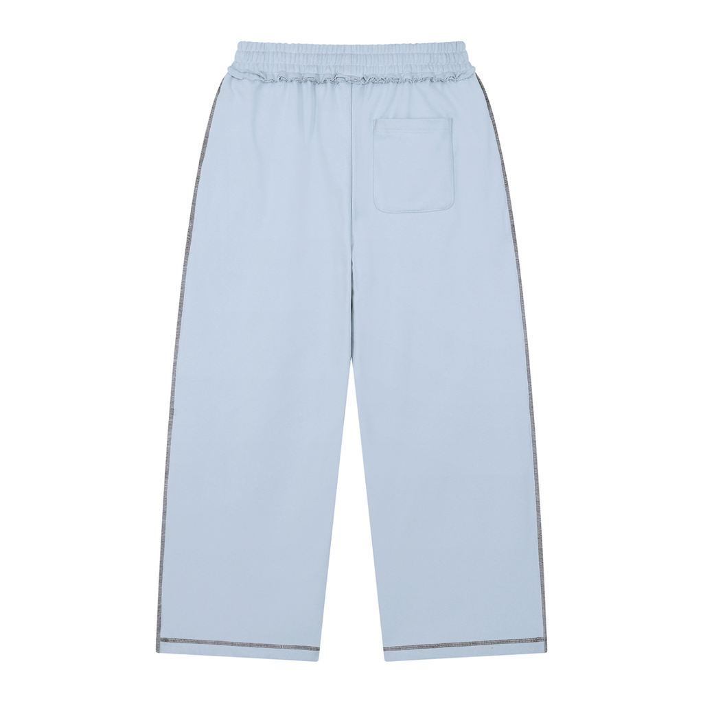 V Raw Edge Topstitch Sweatpants