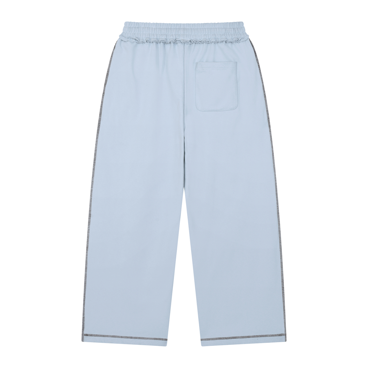 V Raw Edge Topstitch Sweatpants