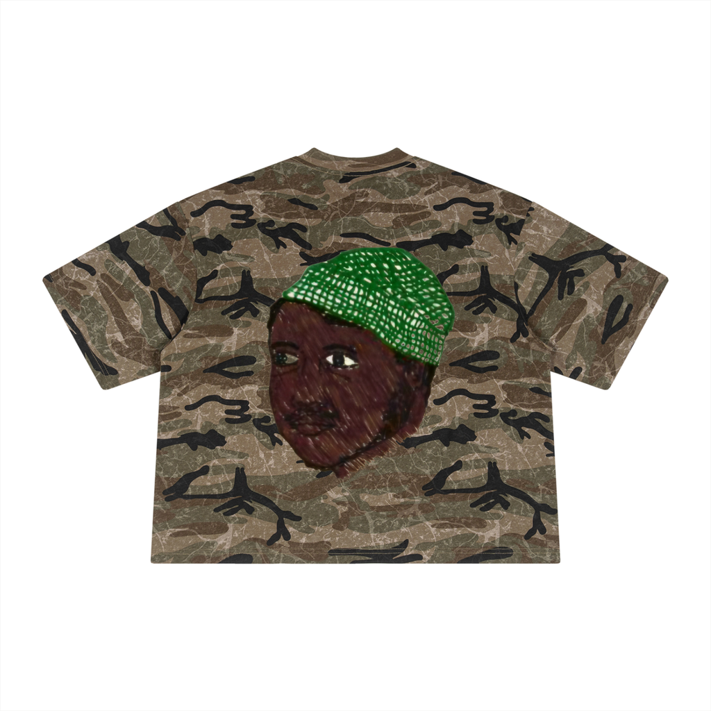 Unisex Boxy Camo Print T-Shirt