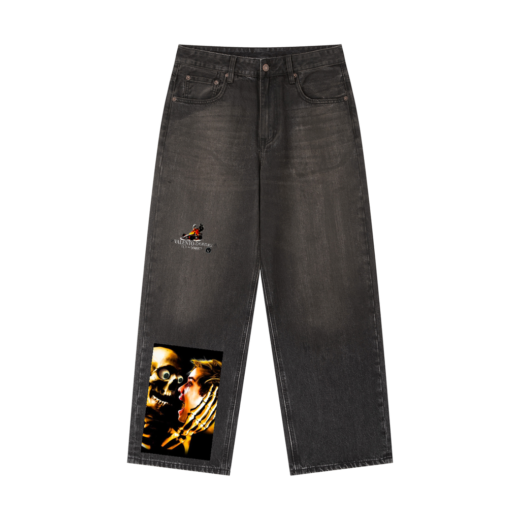 Vintage Wash Heavyweight Denim Jeans