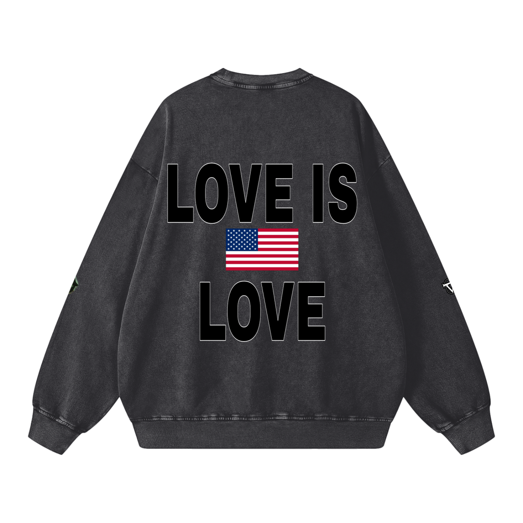Snow Washed Oversized Sweatshirt