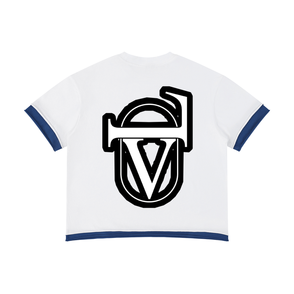 Unisex Boxy Color Block T-Shirt