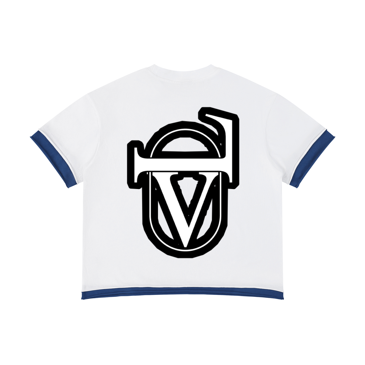 Unisex Boxy Color Block T-Shirt