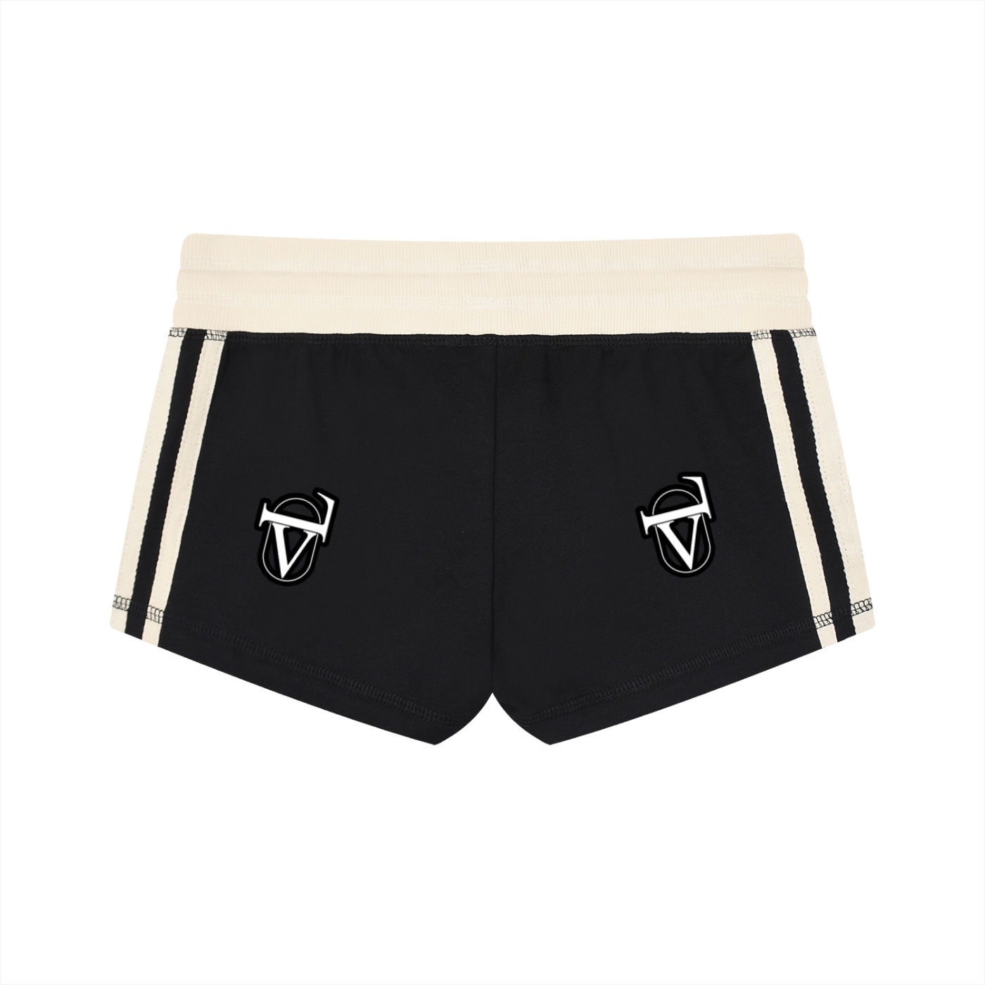 Women's Contrast Stripe Track Shorts