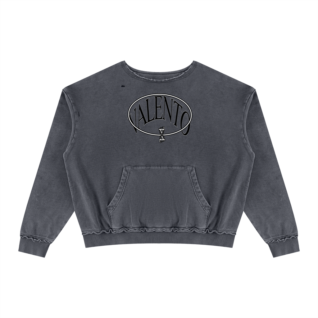 Unisex Raw Edge Crewneck Sweatshirt