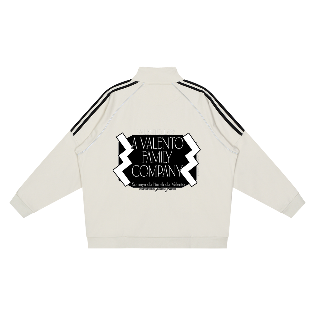 Reflection Striped Raglan Sleeve  Jacket