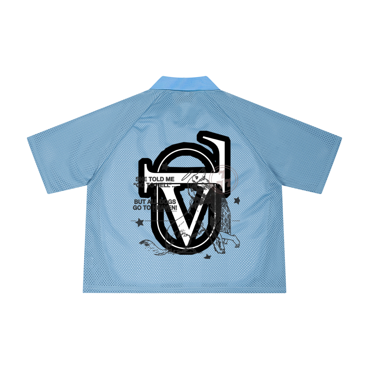 Unisex Striped Mesh Boxy Soccer Jersey