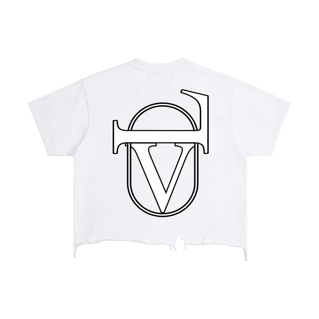 Vintage Wash Boxy Distressed Hem T-Shirt