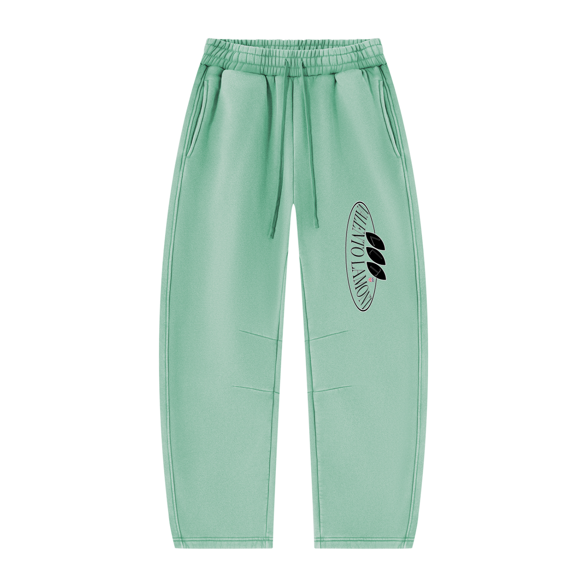 Unisex Vintage Wash Barrel Leg Fleece Sweatpants