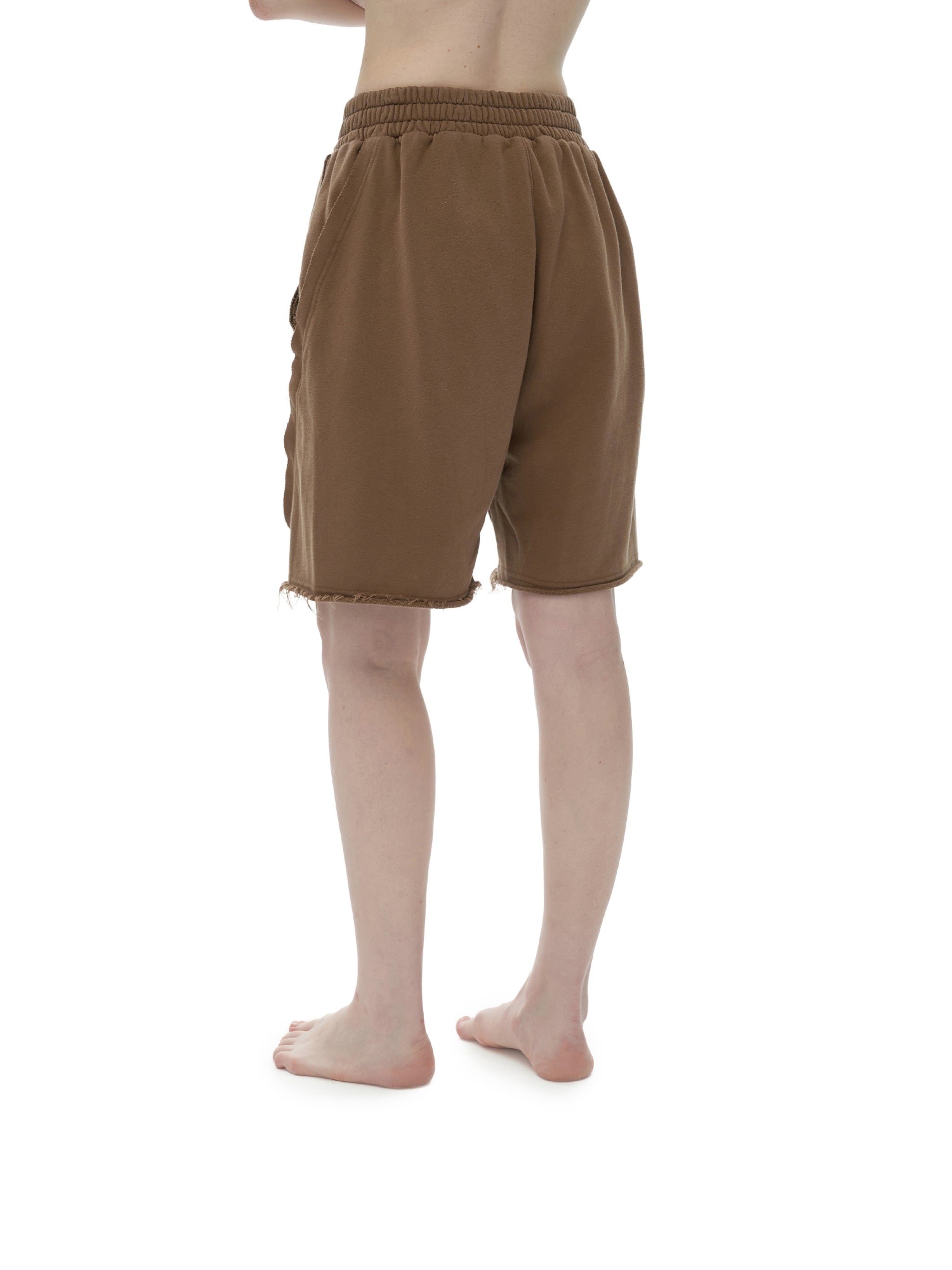 Heavyweight  Vintage Washed  Tiger Stripes Short Pants - 360 GSM