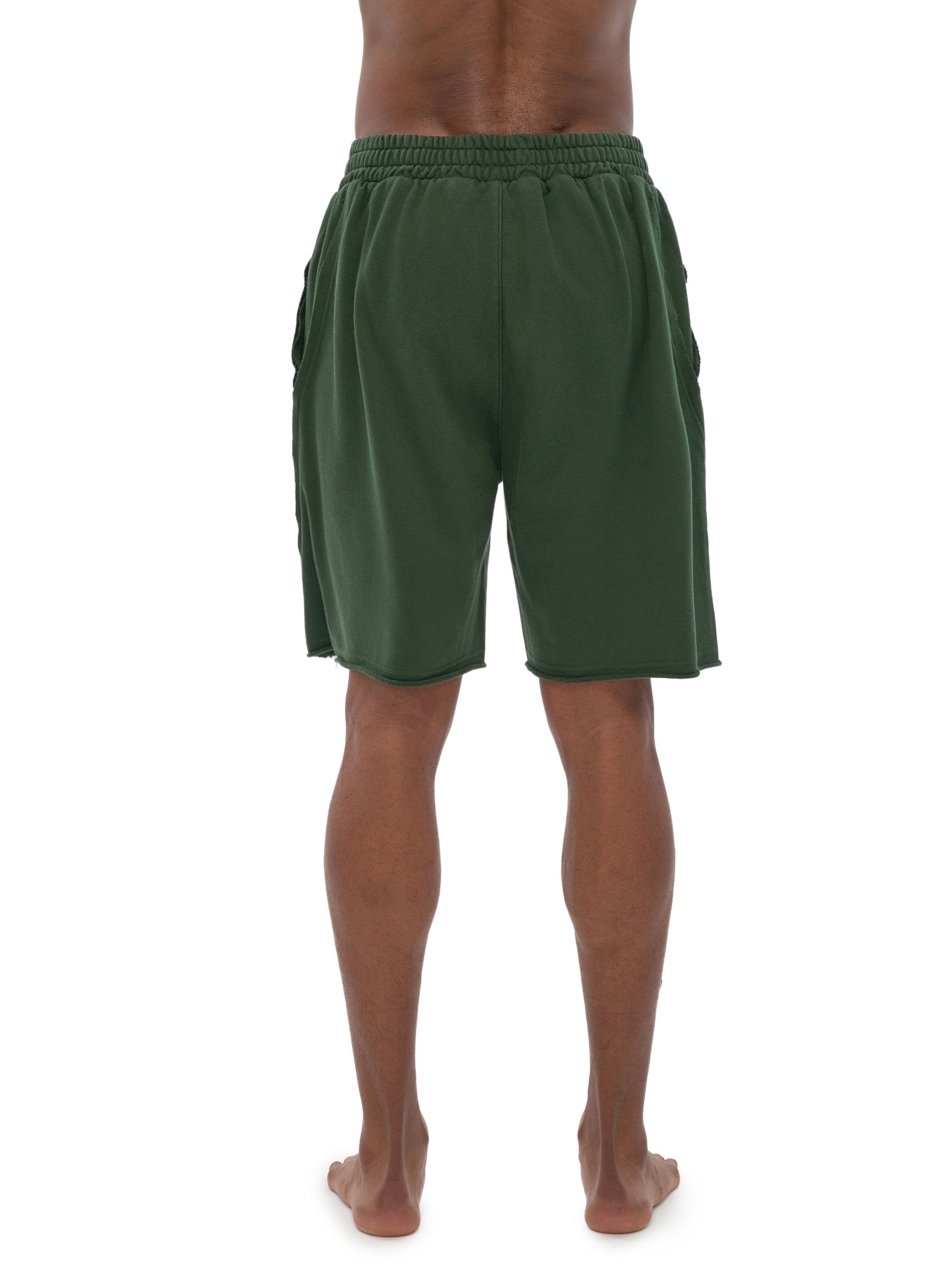 Heavyweight  Vintage Washed  Tiger Stripes Short Pants - 360 GSM
