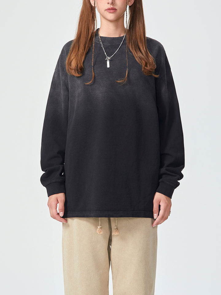 Gradient Vintage Washed Long Sleeve Tee - 270 GSM