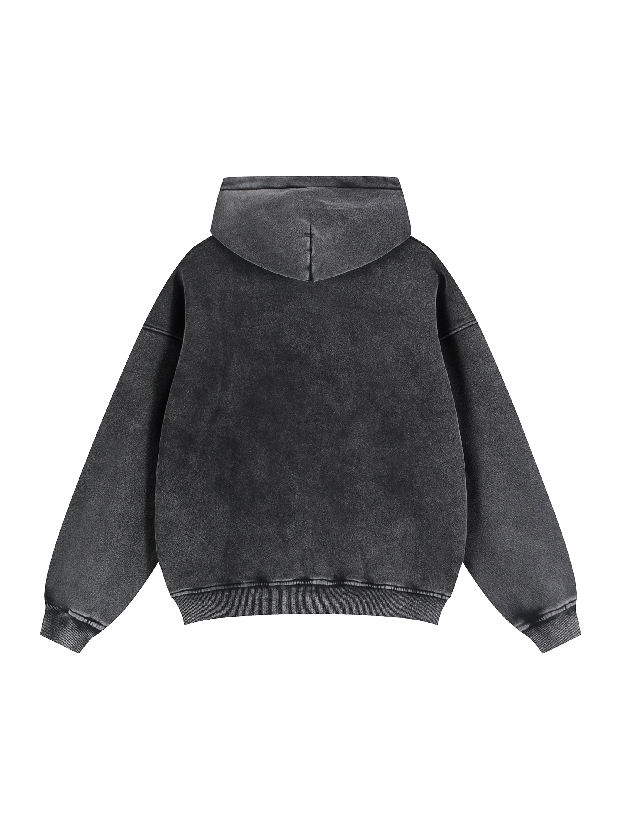 Zip-Through Boxy Fleece Hoodie